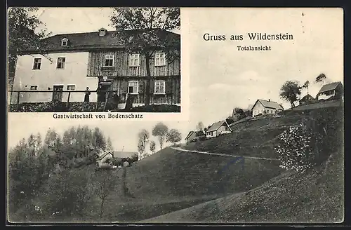 AK Wildenstein, Totalansicht, Gasthaus von Bodenschatz