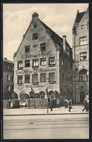 AK Nürnberg, Hotel & Wein-Restaurant C. Föttinger