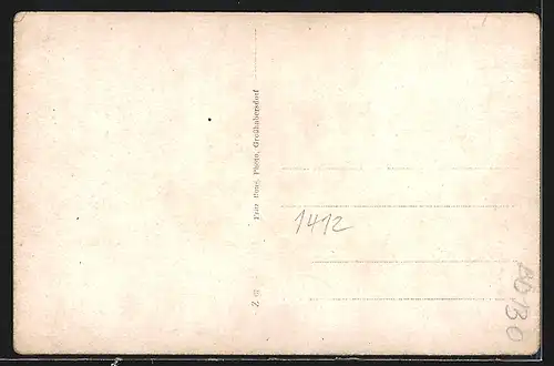 AK Oberreichenbach, Gasthaus Hans Oppel, Saalbau, Handlung, Totalansicht