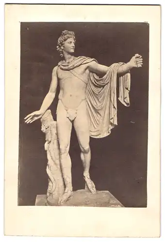 Fotografie unbekannter Fotograf und Ort, Statue: Apollo von Belvedere