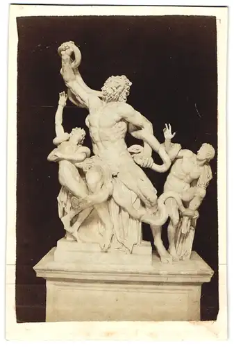 Fotografie unbekannter Fotograf und Ort, Statue: Laocoonte