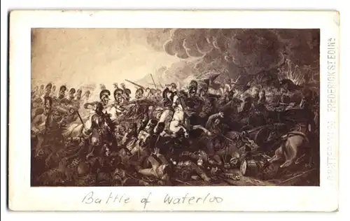 Fotografie W. G. Patterson, Edinburgh, Gemälde: Battle of Waterloo