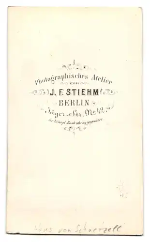 Fotografie J. F. Stiehm, Berlin, junger Knabe Hans von Schaetzell im Anzug mit Hut