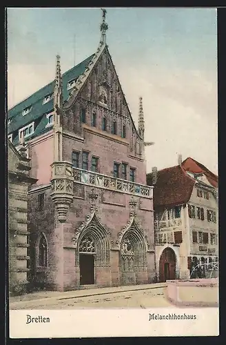 AK Bretten, Strasse am Melanchthonhaus