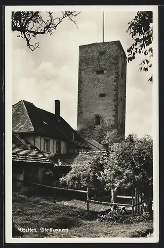 AK Bretten, Blick auf den Pfeifferturm