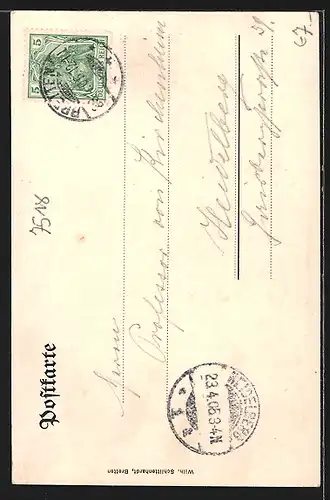 AK Bretten, Strasse am Melanchthonhaus