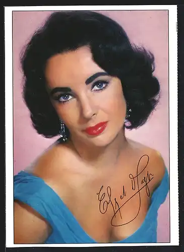 AK Schauspielerin Elizabeth Taylor in verführerischer Pose