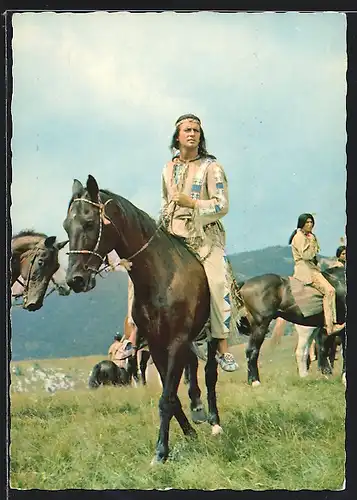 AK Schauspieler Pierre Brice in Winnetou II. Teil