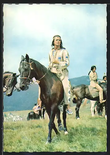 AK Schauspieler Pierre Brice in Winnetou II. Teil