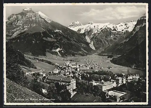 AK Engelberg, Ortsansicht mit Hahnen und Spannörter