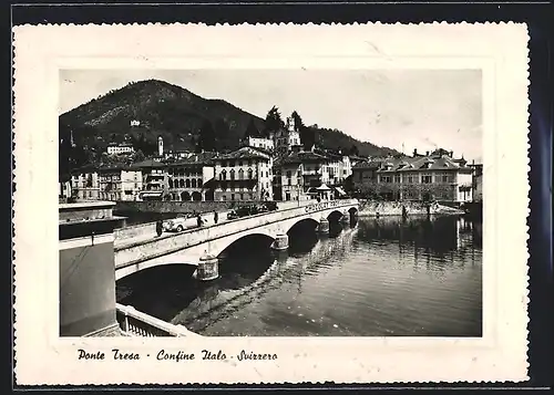 AK Ponte Tresa, Teilansicht mit Brücke