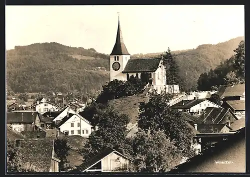 AK Wila /Zch., Teilansicht mit Kirche