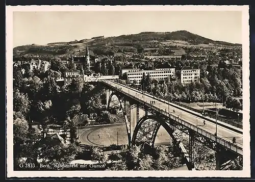 AK Berne, Le pont du Kirchenfeld et le Gurten