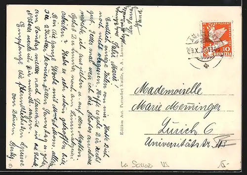 AK La Sarraz, Vue generale