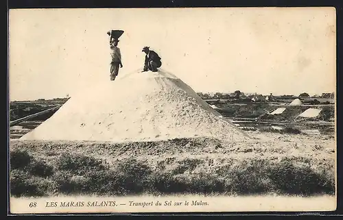 AK Les Marais Salants, Transport du sel sur le Mulon, Salzabbau