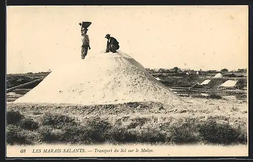 AK Les Marais Salants, Transport du sel sur le Mulon, Salzabbau