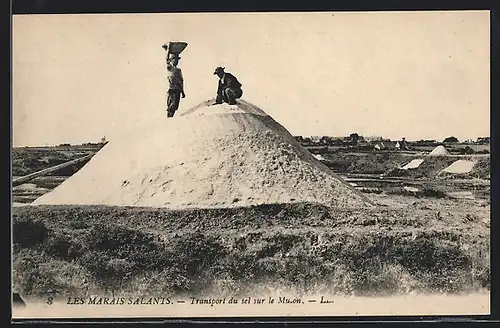 AK Les Marais Salants, Transport du sel sur le Mulon, Salzabbau