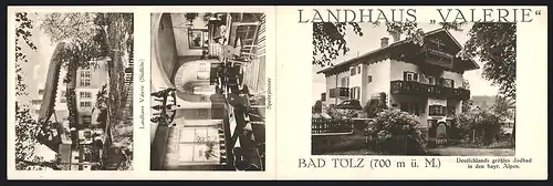 Klapp-AK Bad Tölz, Am Landhaus Valerie, Speisezimmer