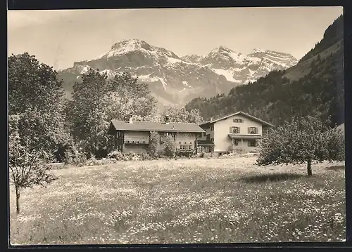 AK Flüeli-Ranft, Aufgebotshaus im Frühling