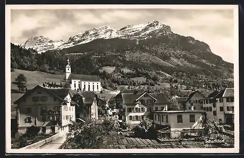 AK Schattdorf, Gesamtansicht aus der Vogelschau