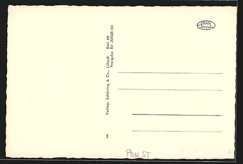 AK Swinemünde, Partie an der Ostmole