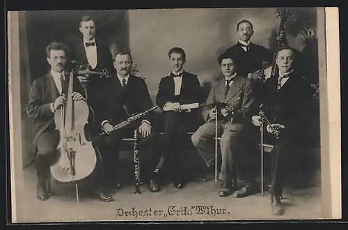 AK Orchester Erika, Mitglieder mit Instrumenten, Kontrabass, Klarinette