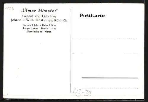 AK Ulmer Münster, Modellbau