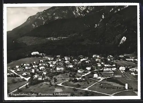 AK Vaduz, Ortsansicht, Fliegeraufnahme