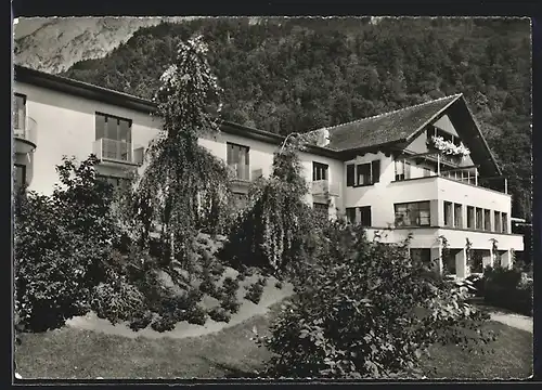 AK Vaduz, Hotel Sonnenhof mit Garten