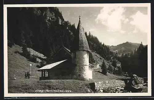 AK Steg, Dorfkirche im Saminatal