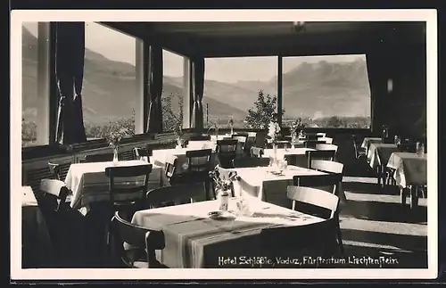 AK Vaduz, Hotel Schlössle, Innenansicht