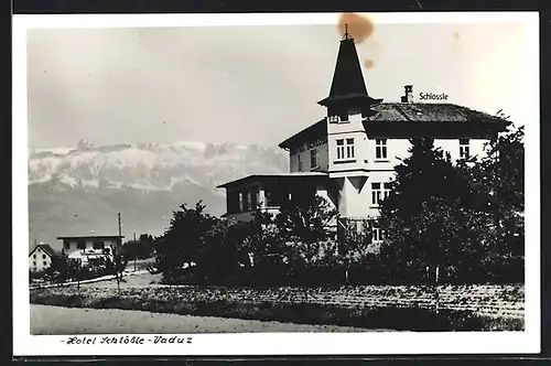 Foto-AK Vaduz, Hotel Schlössle
