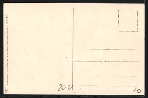 Künstler-AK Zeno Diemer: Berg, Gedächniskapelle für König Ludwig II.