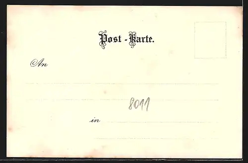 Lithographie Grossreuth, Lutz`sches Cafe, Panorama