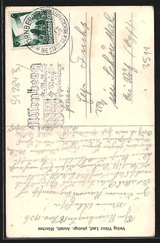 AK Neuhaus a. P., Blick auf das Gasthaus von A. Haselmann