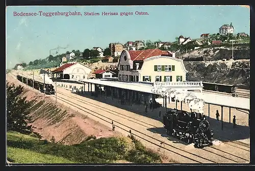 AK Herisau, Bahnhof der Bodensee-Toggenburgbahn