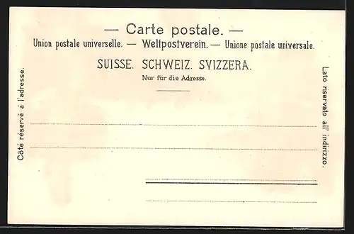 AK Unter-Aegeri, Gasthaus Eintracht, Teilansicht mit Kirche