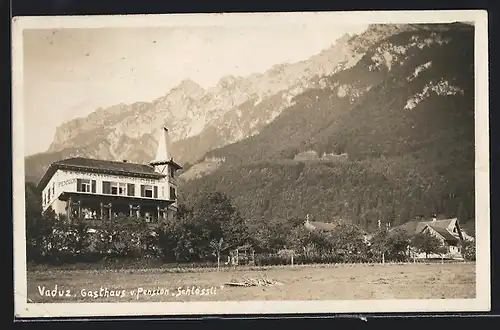 AK Vaduz, Gasthaus u. Pension Schlössli