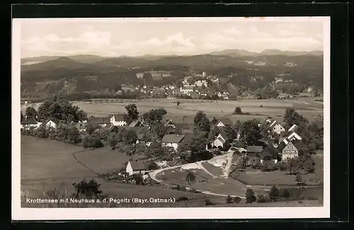 AK Krottensee, Ortsansicht mit Blick auf Neuhaus an der Pegnitz
