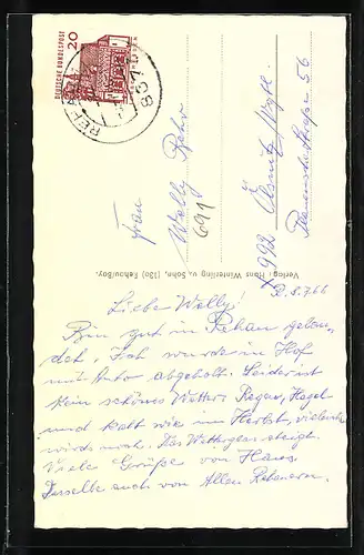 AK Rehau in Bayern, an der Pestalozzi-Schule, Blick in die Ludwigstrasse