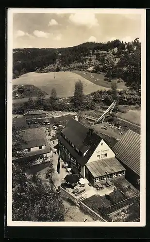 AK Alfeld, Kurhaus Regelsmühle, Besitzer: Wilhelm Krete und Frau