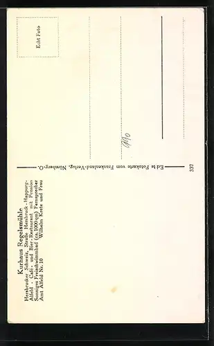 AK Alfeld, Kurhaus Regelsmühle, Besitzer: Wilhelm Krete und Frau