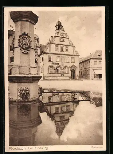 AK Rodach, Blick zum Rathaus