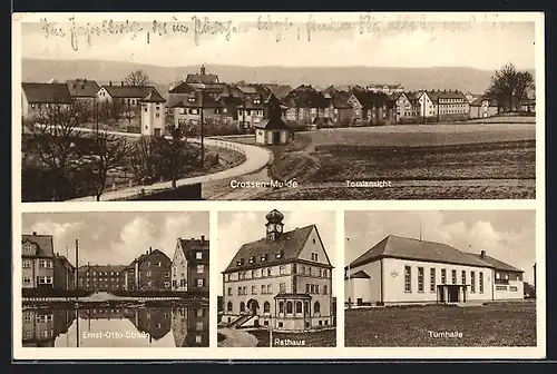 AK Crossen, Rathaus, Turnhalle, Ernst-Otto-Strasse