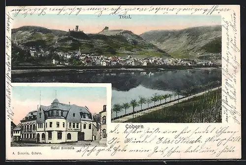 AK Kobern-Gondorf, Hotel Simonis, Totalansicht