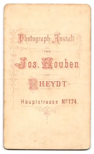 Fotografie Jos. Houben, Rheydt, Hauptstr. 174, Gutbürgerlicher junger Mann mit markanter Mundpartie