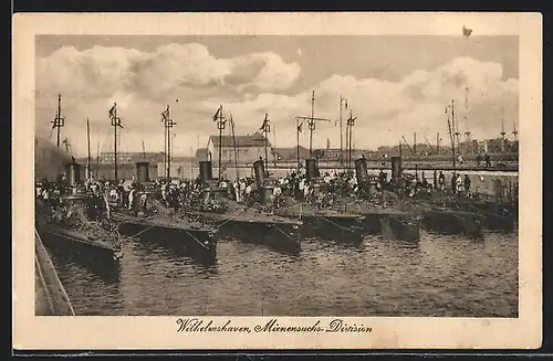 AK Wilhelmshaven, Mienensuchs-Division im Hafen
