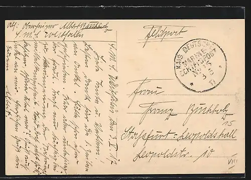 AK Kiel, Haupteinfahrt der Kaiserl. Werft