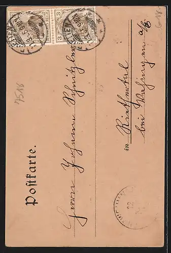 Künstler-AK Bretten, Am Melanchthon Haus