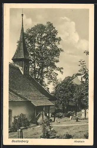 AK Beatenberg, Kirchlein mit Garten